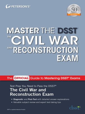 cover image of Master the DSST the Civil War and Reconstruction Exam